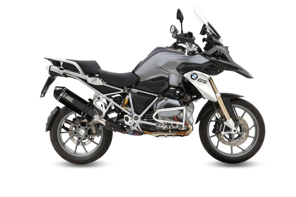 Escape homologado Mivv Speed Edge en Acero negro para BMW R 1200 GS 13-18 | R 1200 GS Adventure 13-18