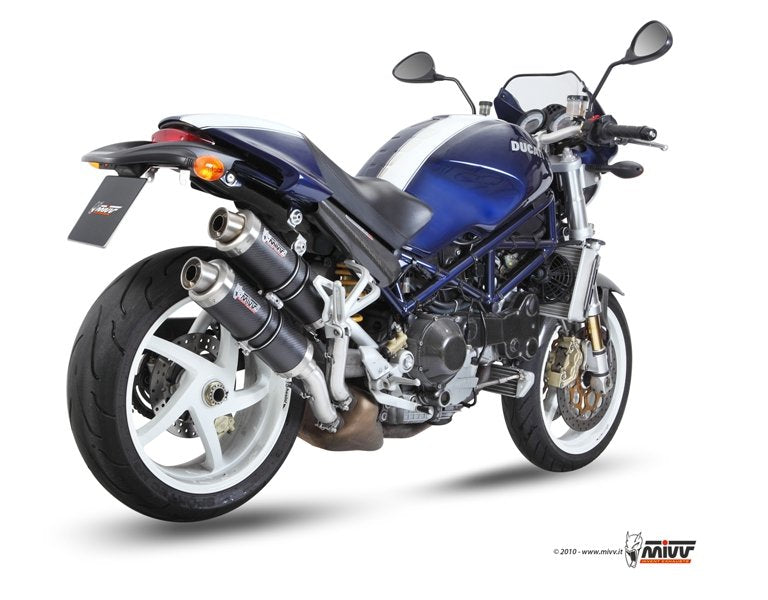 Escape homologado Mivv GP en Carbono para Ducati Monster S4R/S 03-05 | Monster 1000 S 06-07 | Monster 800 05-07