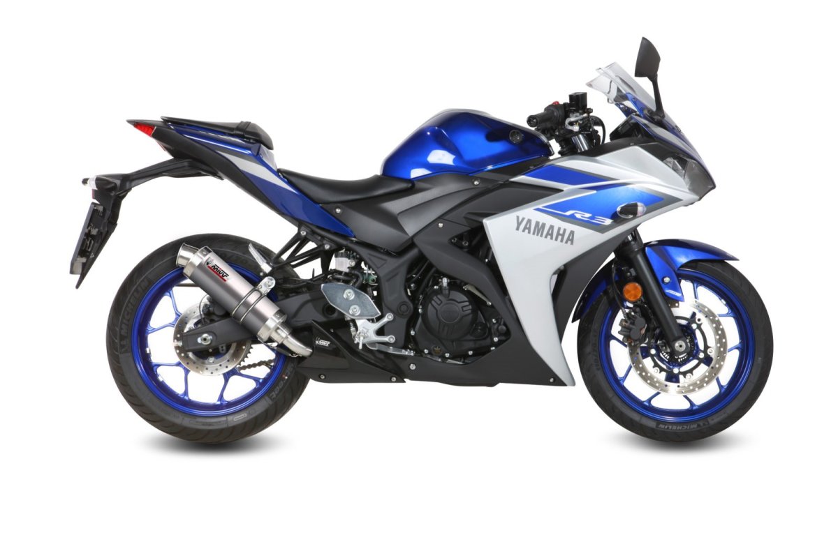 Escape homologado Mivv GP en Titanio para Yamaha YZF R3 15-23 | YZF R25 15-23