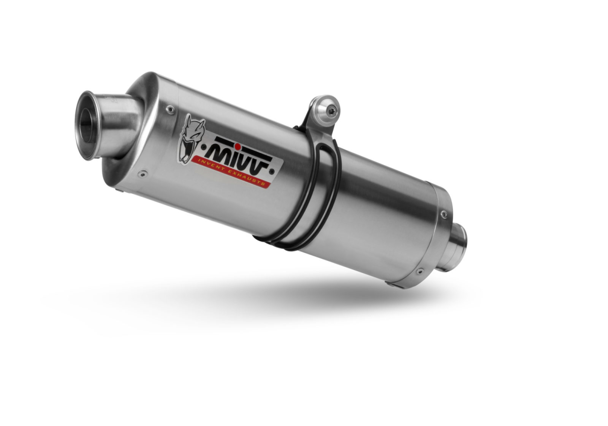 Mivv OVAL full non-homologated stainless steel exhaust for Yamaha T-MAX 500 01-07