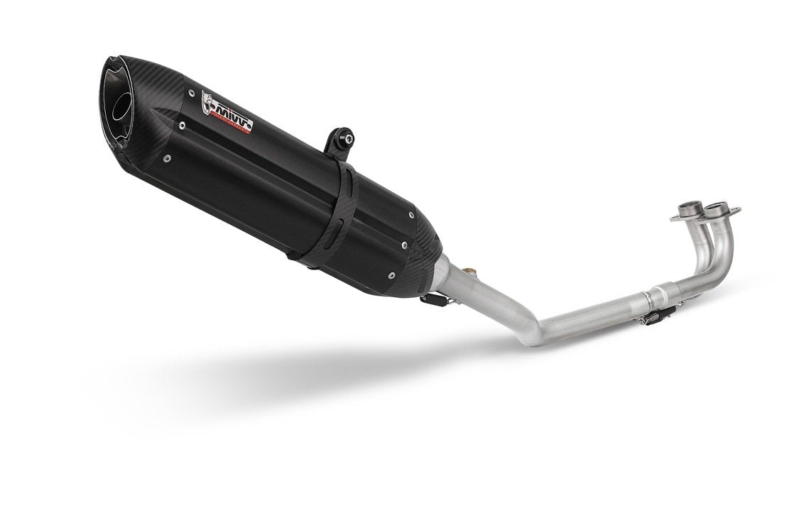 Escape completo no homologado Mivv Suono en Acero negro para Yamaha T-MAX 500 01-07
