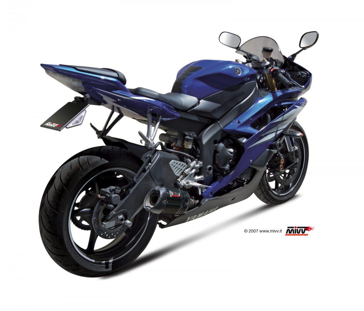 Escape homologado Mivv Suono en Acero negro para Yamaha YZF 600 R6 06-16