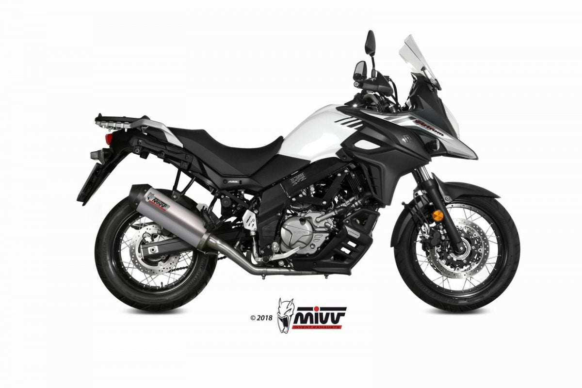 Escape completo homologado Mivv OVAL en Titanio para Suzuki DL 650 V-STROM 17-24