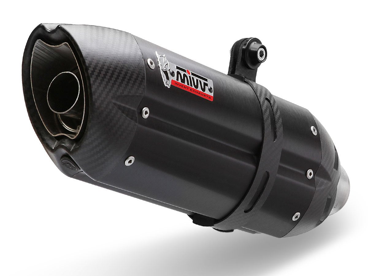 Escape homologado Mivv Suono en Acero negro para Ducati Monster 821 14-17
