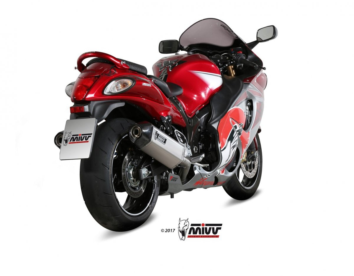 Escape homologado Mivv Speed Edge en Acero inox. para Suzuki GSX 1300 R Hayabusa 08-17
