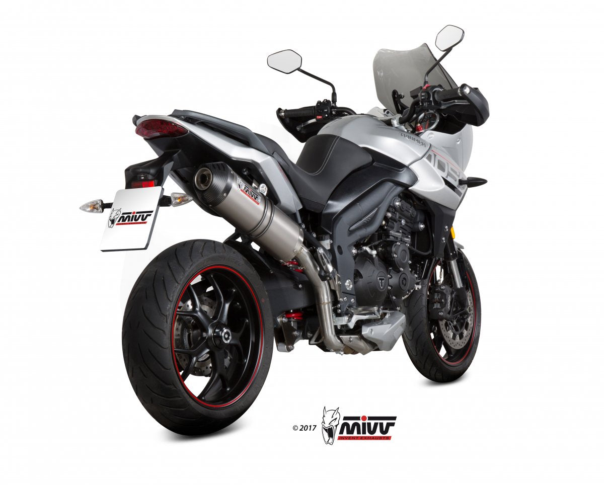 Escape homologado Mivv OVAL en Titanio para Triumph Tiger Sport 1050 17-20 | Tiger 1050 17-20