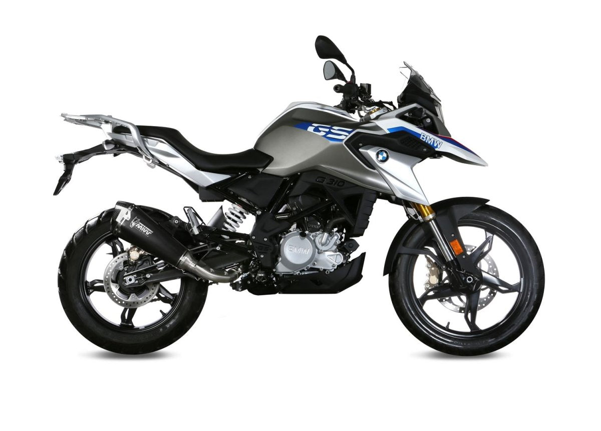 Escape completo homologado Mivv Delta Race en Acero negro para BMW G 310 GS 17-24