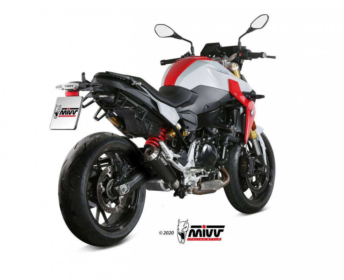 Escape homologado Mivv X-M1 en Acero negro para BMW F 900 R 20-26