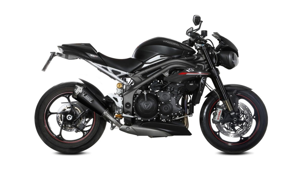 Escape homologado Mivv Delta Race en Carbono para Triumph Speed Triple 1050 / R / S / RS 18-20