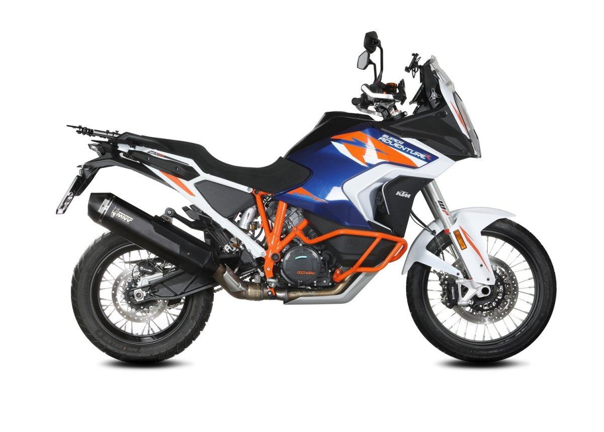 Escape homologado Mivv Speed Edge en Acero negro para KTM 1290 Super Adventure / R / S 21-24