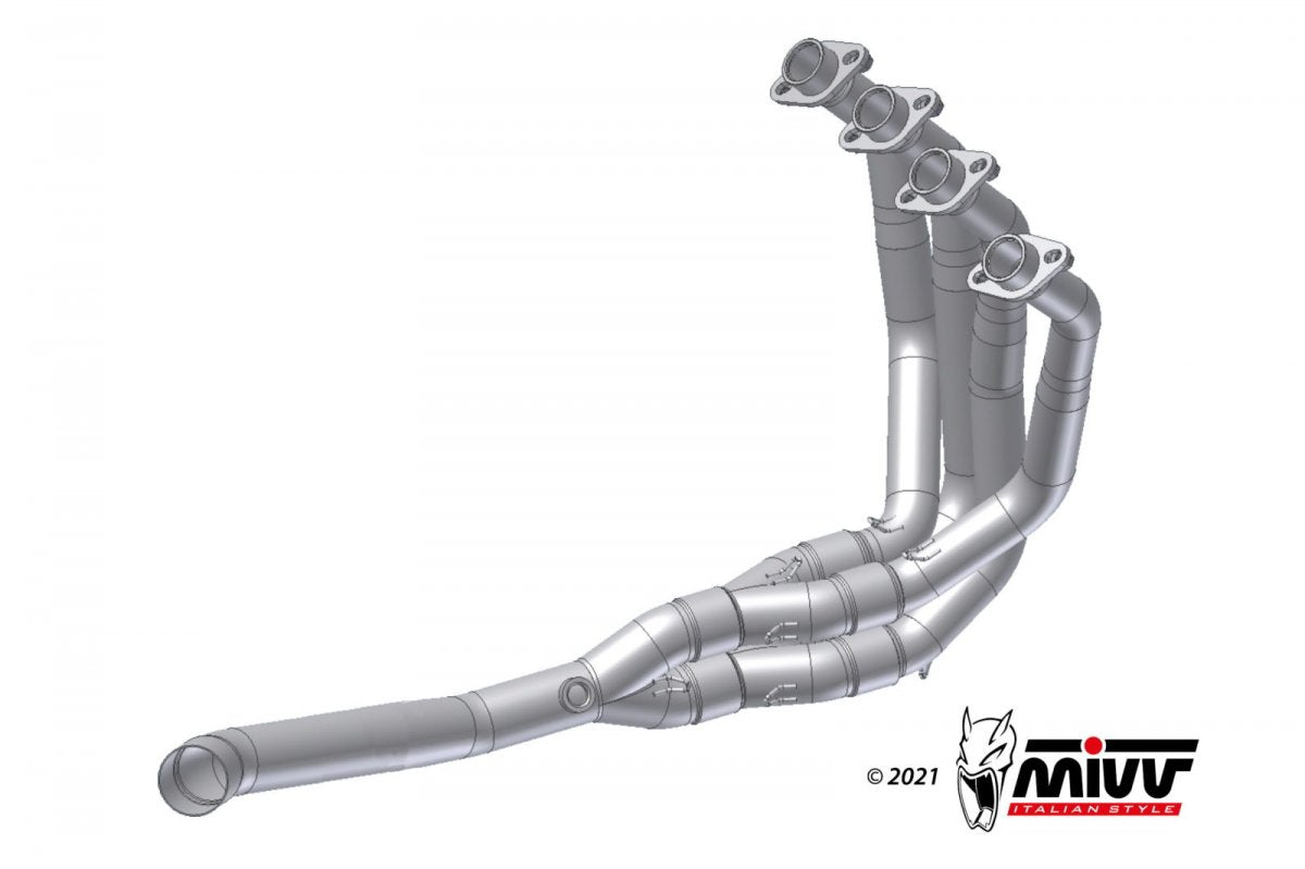 Colectores no homologados Mivv en acero inox. para Kawasaki Ninja 1000 SX 20-24