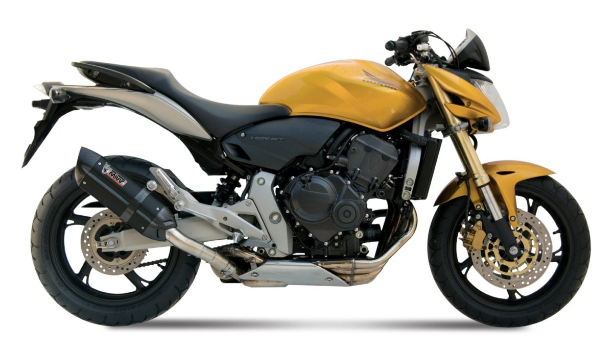 Escape homologado Mivv Suono en Acero negro para Honda CB 600 F Hornet 07-13 | CBR 600 F/FS 11-13