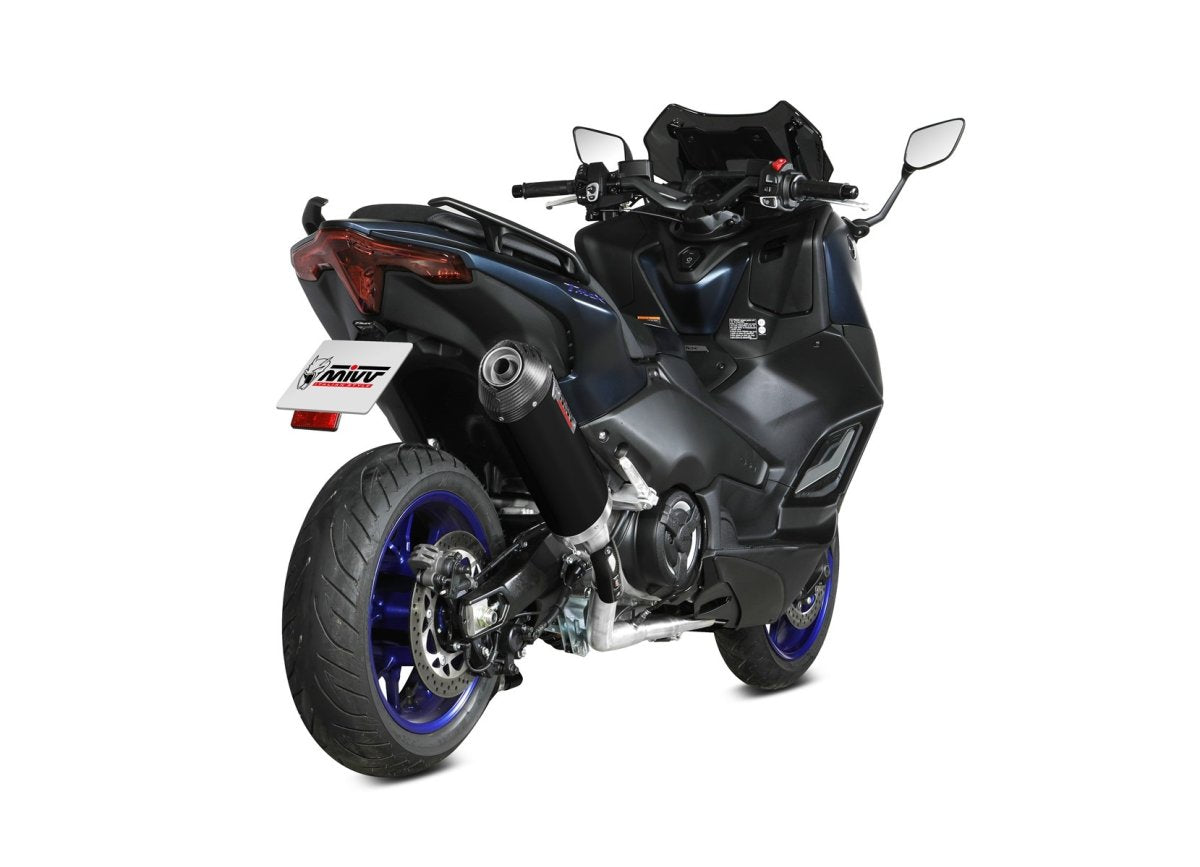Escape completo homologado Mivv OVAL en Acero negro para Yamaha T-MAX 560 22-24