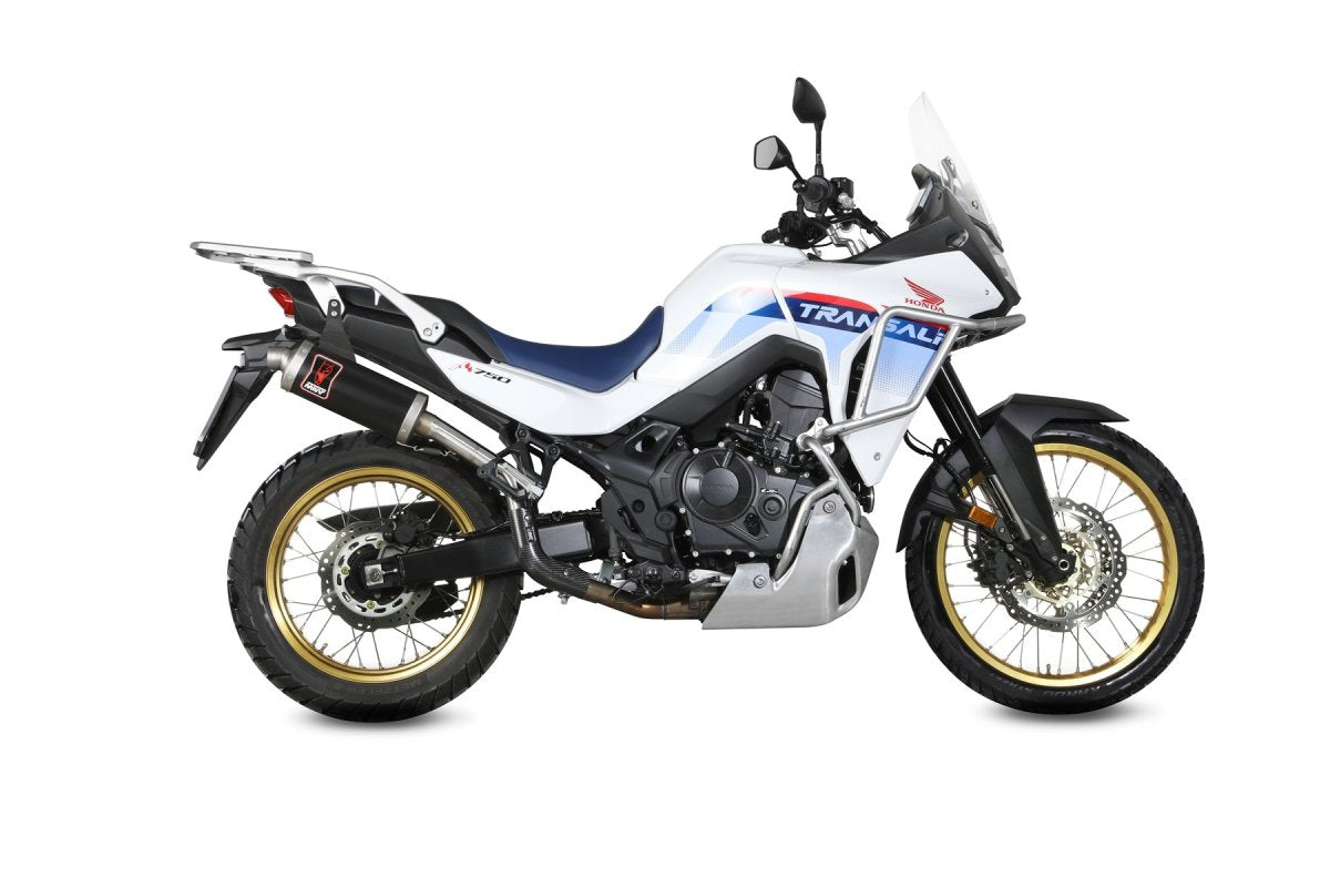 Escape homologado Mivv Dakar en Acero negro para Honda XL 750 Transalp 23-26