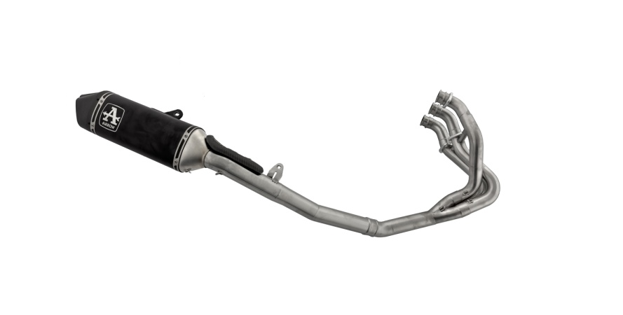 Escape completo Arrow Veloce No Homologado en aluminio negro para TRIUMPH STREET TRIPLE 765 RS 23-24 - vista 1