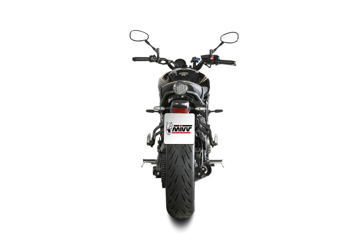 Escape completo homologado Mivv HR-1 en Acero negro para Yamaha XSR 700 21-24