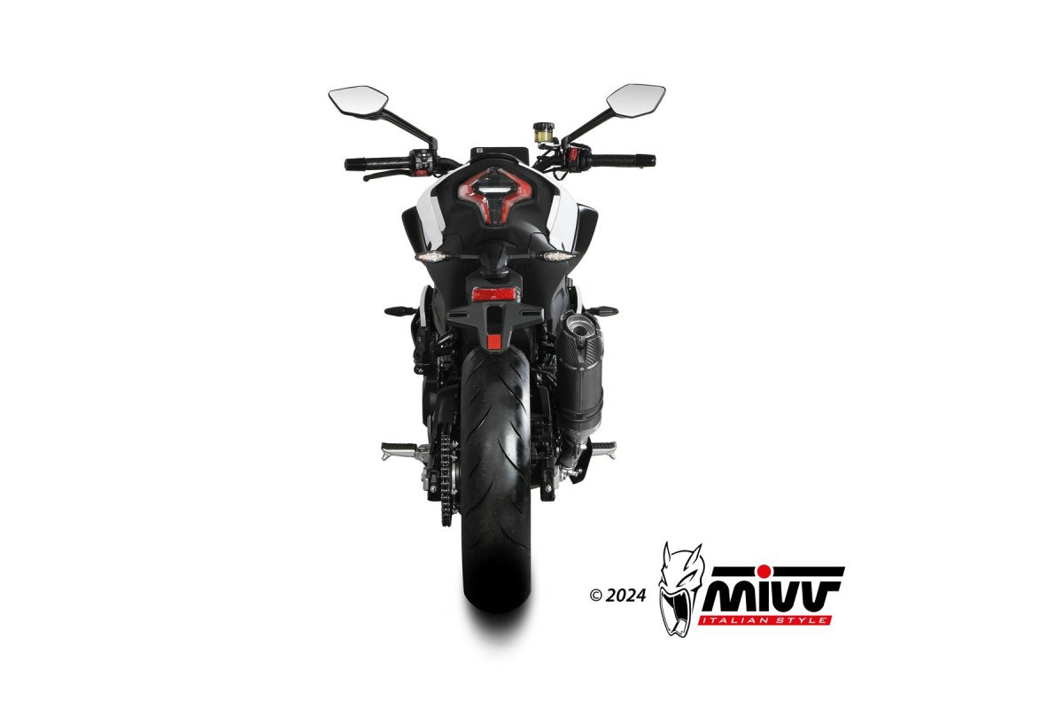 Escape homologado Mivv AK-1 en Acero negro para CF Moto 450 NK 23-24 - vista 3