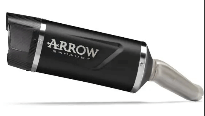 Escape ARROW Indy Race homologado en aluminio negro para HUSQVARNA SVARTPILEN 801 24-25 - vista 1