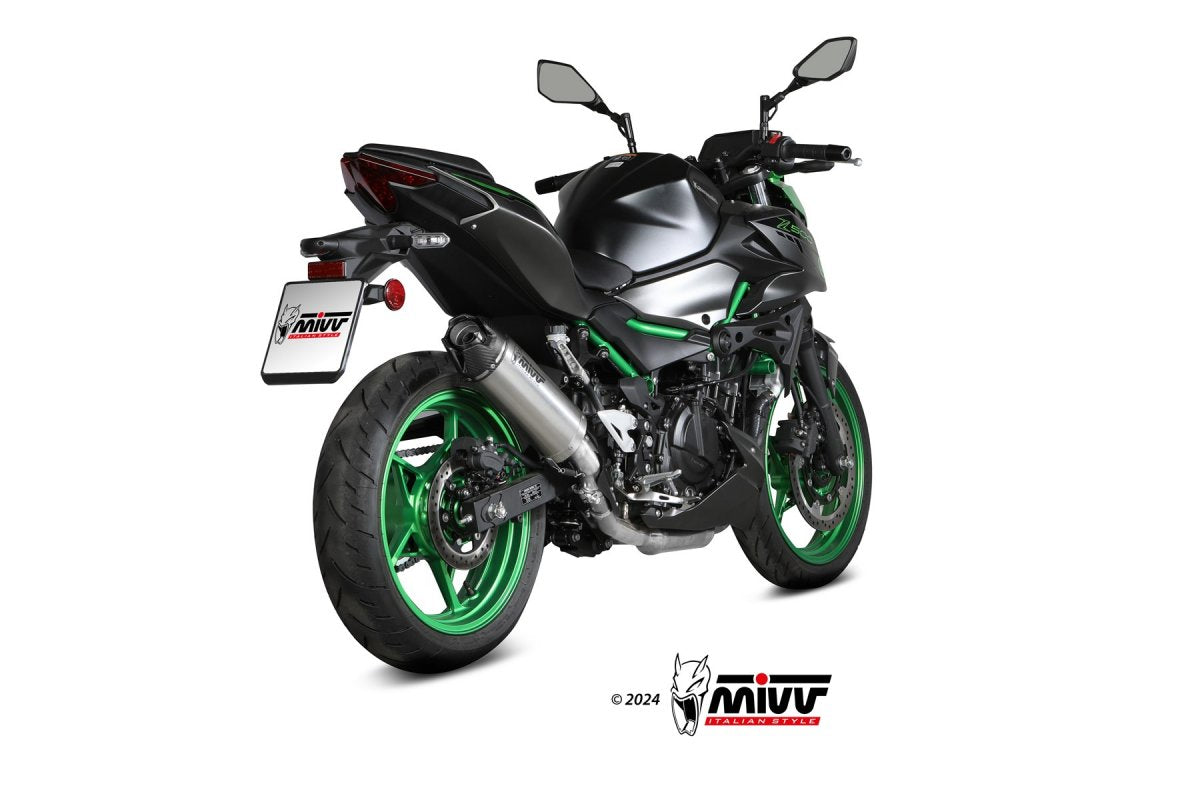 Escape homologado Mivv AK-1 en Titanio para Kawasaki Z 500 24-26