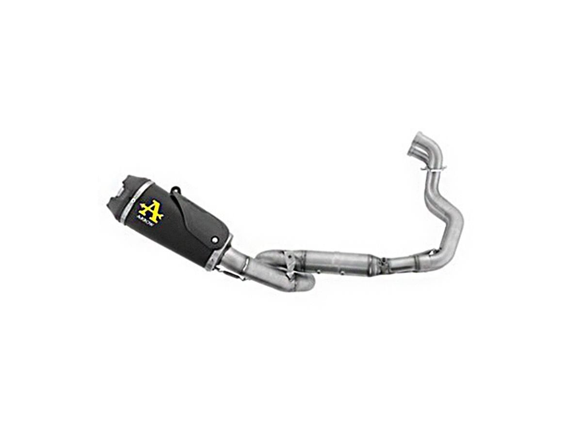 Escape completo ARROW Works no homologado en nicromo negro con colectores en acero inoxidable para SUZUKI GSX-8R 23-26 | GSX-8T 25-26 | GSX-8TT 25-26 | GSX-8S 23-25 - vista 1