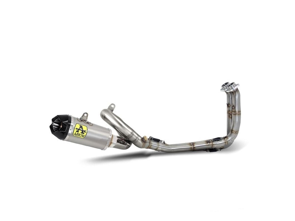 Escape completo ARROW Works no homologado en titanio con colectores en acero inoxidable para SUZUKI GSX-8R 23-26 | GSX-8T 25-26 | GSX-8TT 25-26 | GSX-8S 23-25 - vista 1