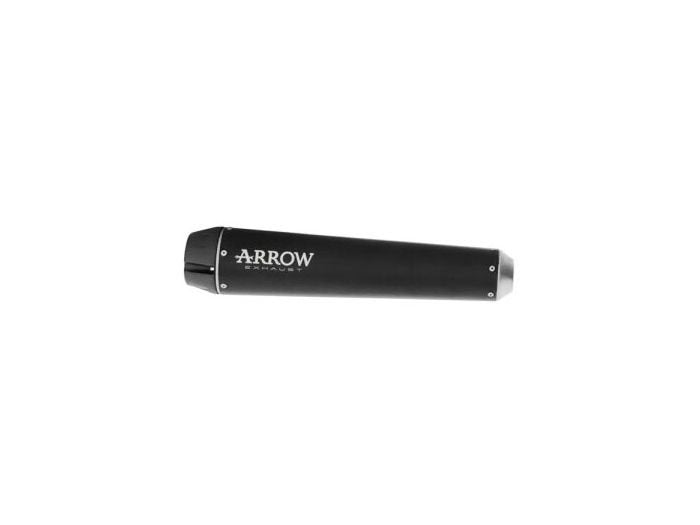 Escape ARROW Rebel homologado en aluminio negro con tapa en aluminio negro para KAWASAKI VULCAN 650 S 25-26 - vista 1