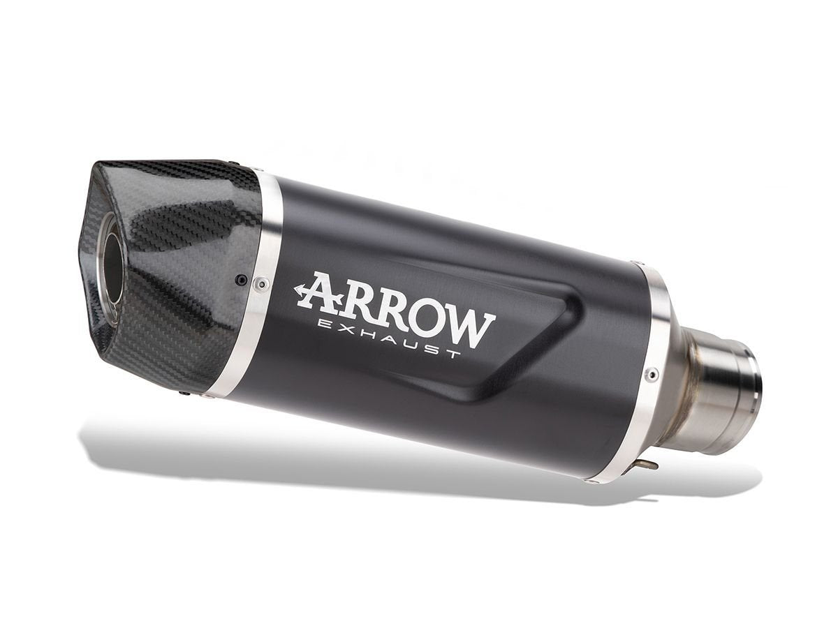 Escape ARROW Indy Race homologado en aluminio negro para VOGE 800 DS RALLY 25-26 - vista 1