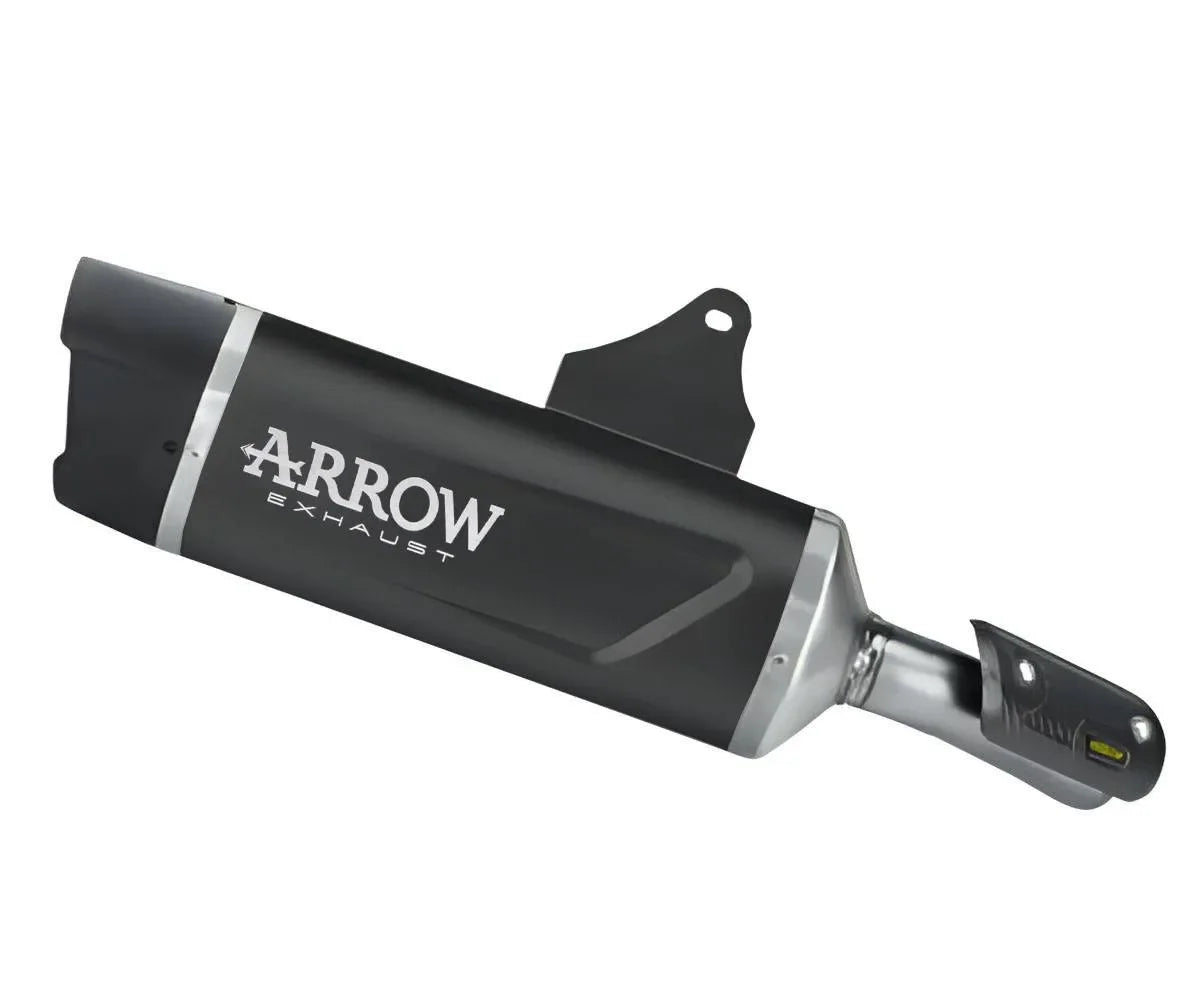 Escape ARROW Indy Race homologado en aluminio negro para TRIUMPH TRIDENT 800 2026 - vista 1