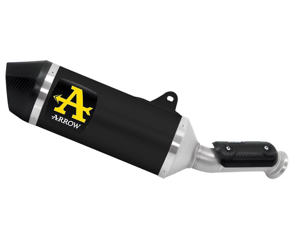 Escape ARROW Race-Tech homologado en aluminio negro para KTM DUKE 790 25-26 - vista 1