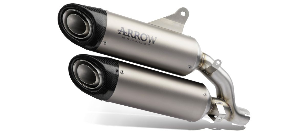 Escape ARROW Round-Sil no homologado en titanio para DUCATI HYPERMOTARD 890 2026 - vista 1