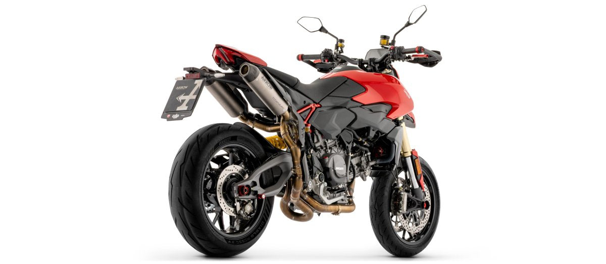 Escape ARROW Round-Sil homologado en titanio para DUCATI HYPERMOTARD 890 2026 - vista 6