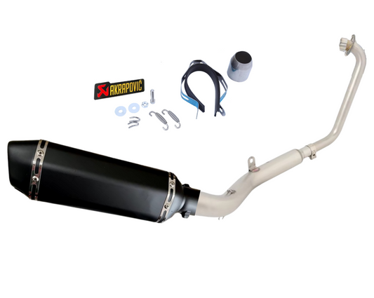 Línea Completa Artesanal Zontes C125 (2021-2025) Acero Inoxidable