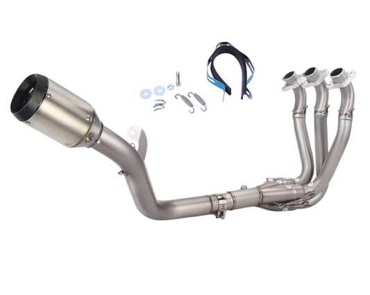 Linha completa artesanal Triumph Street Triple 765 (2023-2025) Aço inoxidável
