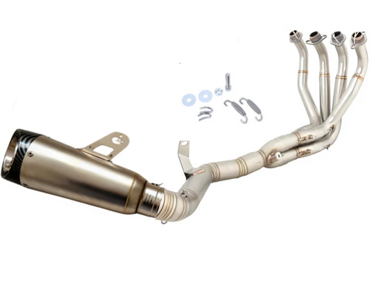 Línea Completa Artesanal Kawasaki Z900E A2 (2017-2025) Acero Inoxidable