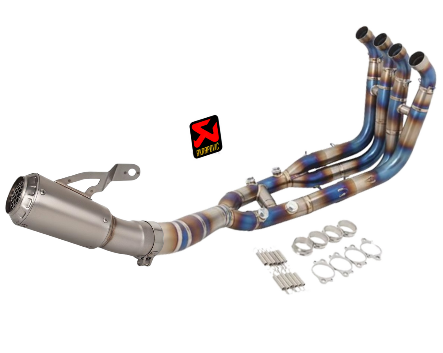 Linha completa artesanal BMW S1000RR/S1000R/M1000RR/M1000R (2019-2025) Titanium