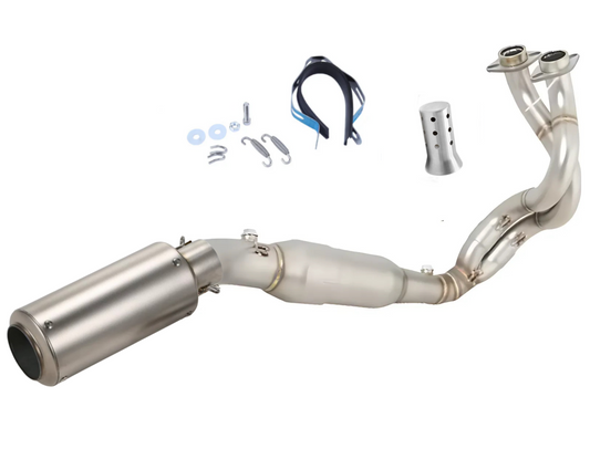 Línea Completa Artesanal Kawasaki Ninja 650/Z650/Versys 650 (2023-2025) Acero Inoxidable