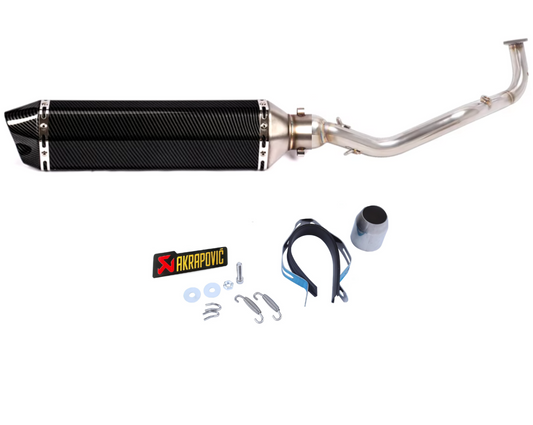 Línea Completa Artesanal Yamaha Xmax/Nmax 125 (2021-2025) Acero Inoxidable
