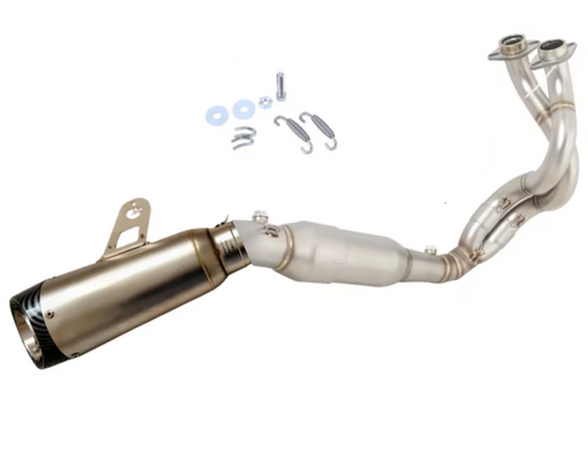 Línea Completa Artesanal Kawasaki Ninja 650/Z650/Versys 650 (2023-2025) Acero Inoxidable