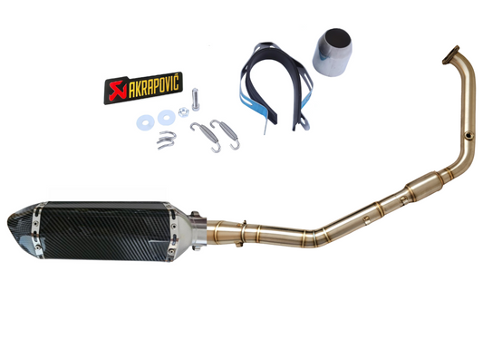 Línea Completa Artesanal Yamaha MT-125/ R125/ XSR125 (2019-2025) Acero Inoxidable