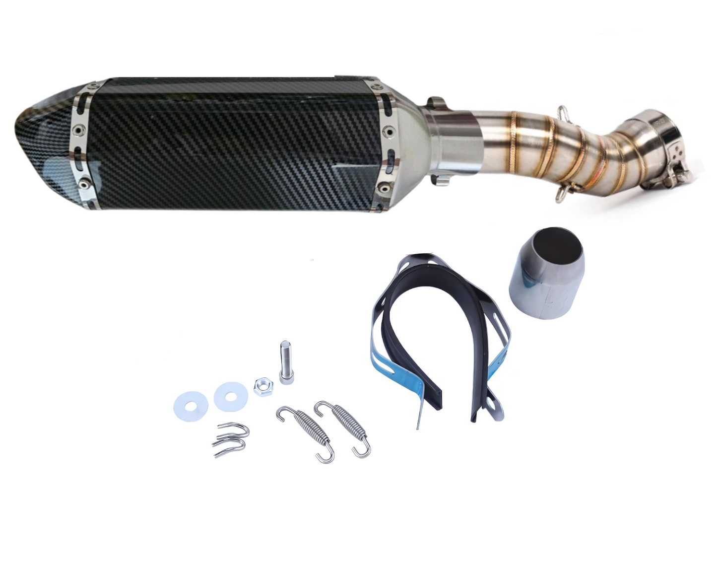 Secção de escape Slip-On para Kawasaki Z900 (2017-2026) em aço inoxidável