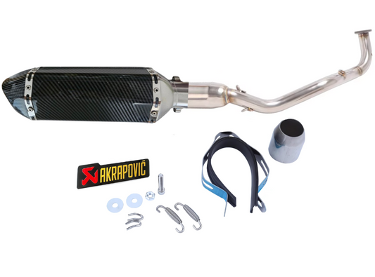Línea Completa Artesanal Yamaha Xmax/Nmax 125 (2021-2025) Acero Inoxidable