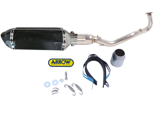 Línea Completa Artesanal Yamaha Xmax/Nmax 125 (2021-2025) Acero Inoxidable