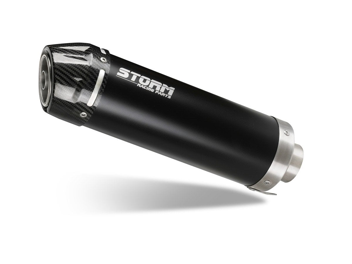 Escape completo homologado Storm GP en Acero negro posicion alta para HONDA CB 125 R NEO SPORTS CAFÉ 21-24