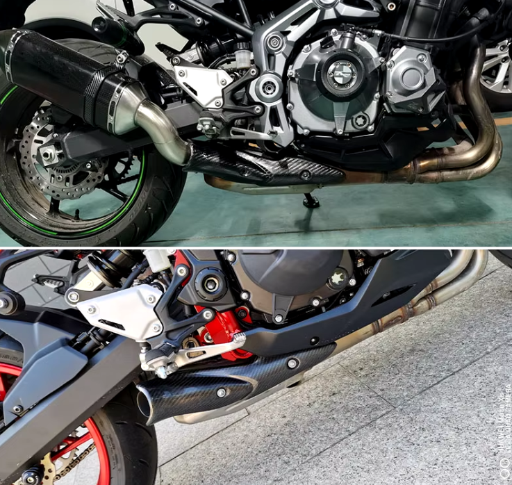 Embellecedor Catalizador Carbono Kawasaki Z900 (2017-2025)