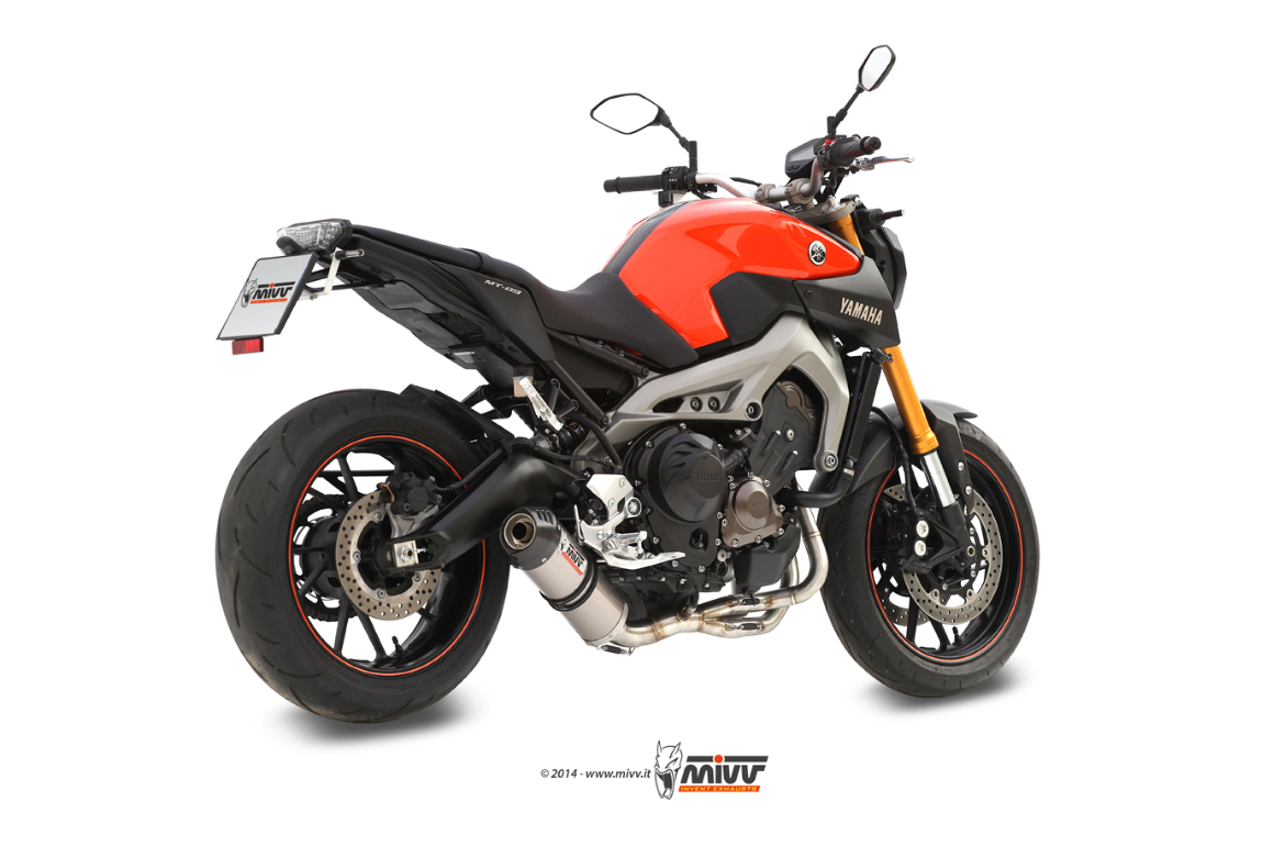 Línea Completa Homologada Mivv OVAL en Titanio Yamaha MT 09 (2013-2020)