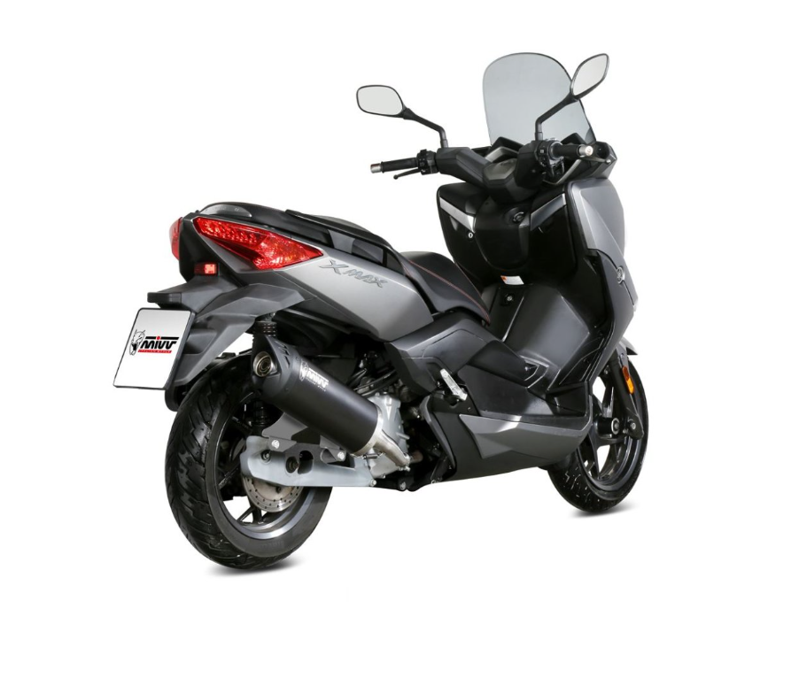 Mivv MOVER aprovado Slip-On Final Section em aço preto Yamaha X-MAX 125 (2017-2020)
