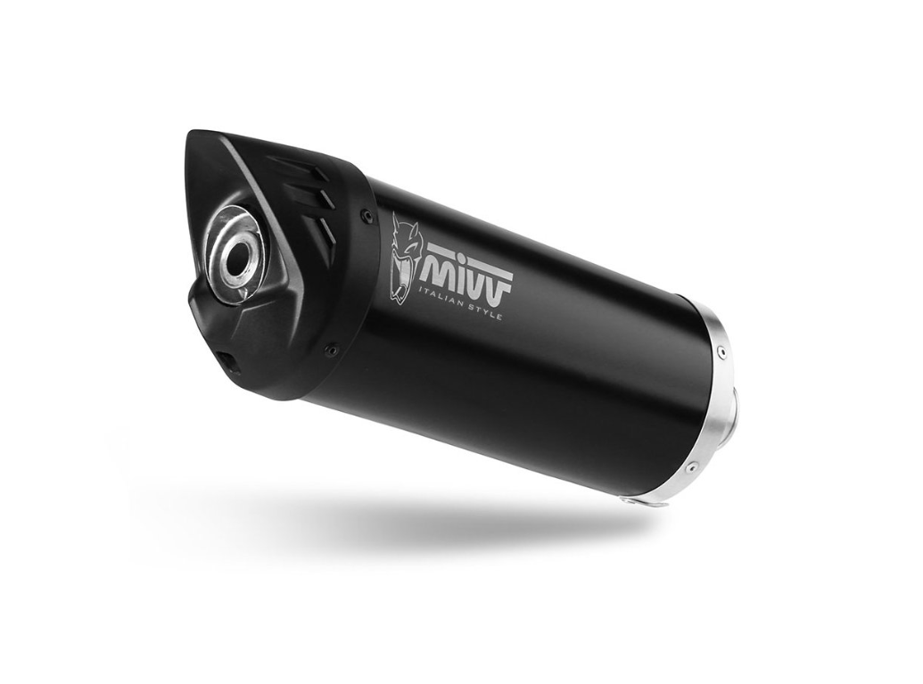 Mivv MOVER aprovado Slip-On Final Section em aço preto Yamaha X-MAX 125 (2017-2020)