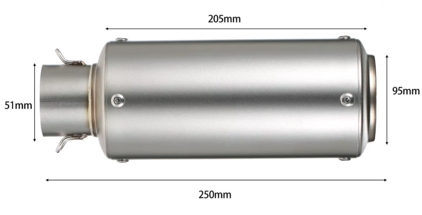 Universal Motorcycle Muffler 51mm