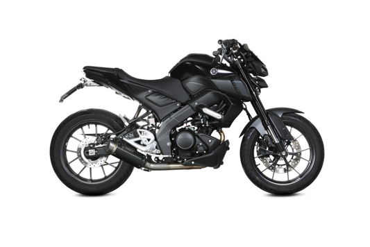 Línea Completa Mivv GP Pro Homologado en Acero Negro Yamaha MT 125 20-24 y YZF-R 125 19-24