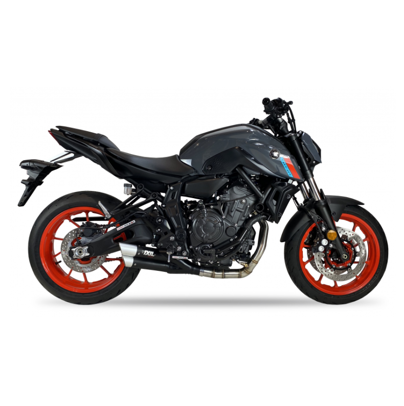 Línea Completa IXIL L3XB Homologada Acero Negro YAMAHA MT 07 TRACER 21-24 | MT 07 21-24 | TRACER 7/700/GT 20-23 | XSR 700 21-23